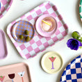 Load image into Gallery viewer, Rasberry & Cream Trinket & Tea Tray
