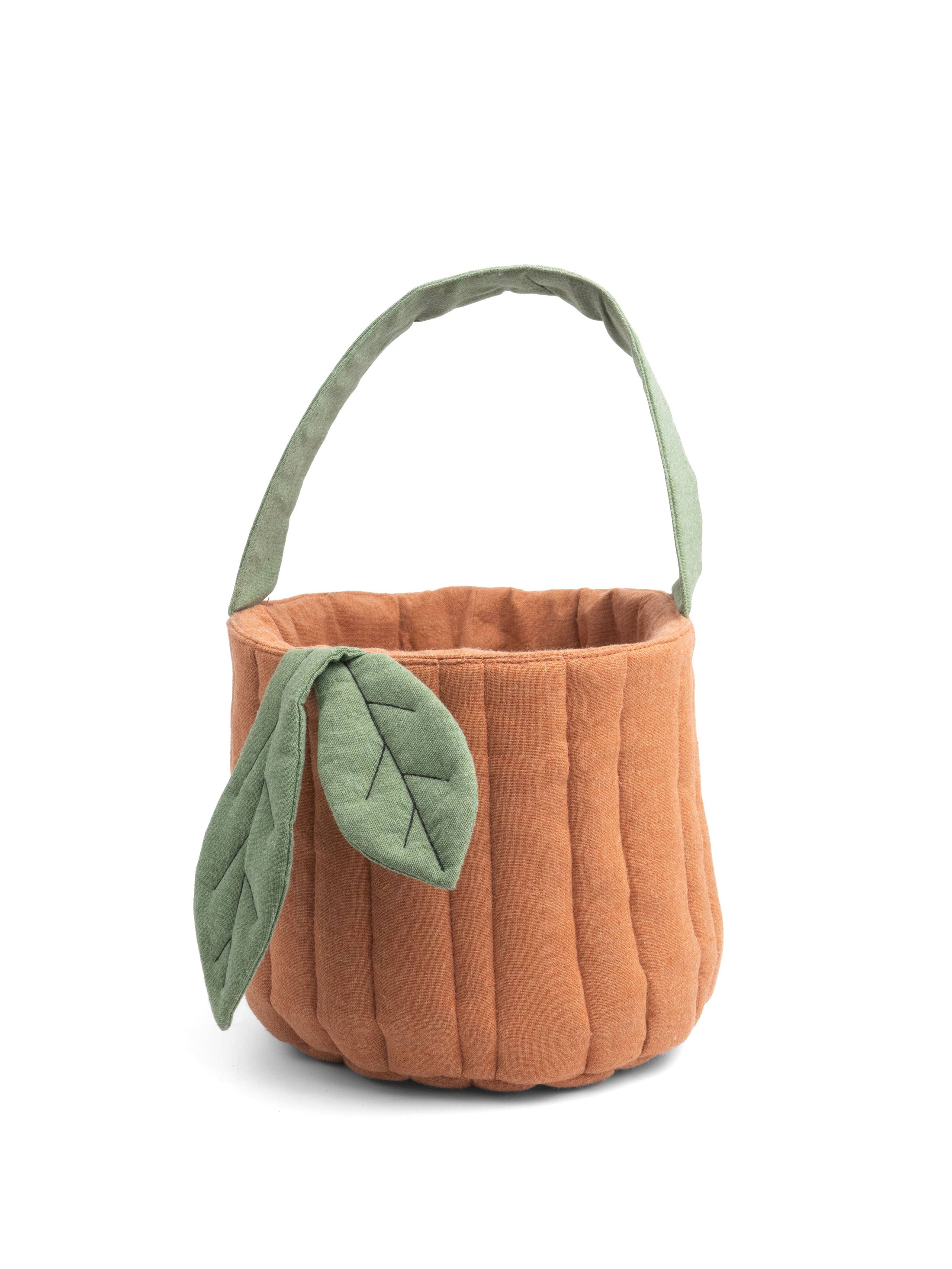 Pumpkin Basket | Quilted Storage Basket | Halloween Basket