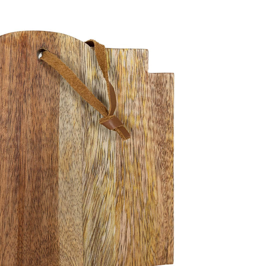 Florence Pieced Square Cutting Board Natural Mango Wood