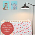 Load image into Gallery viewer, Santa & Reindeer Cotton Muslin Swaddle Blanket
