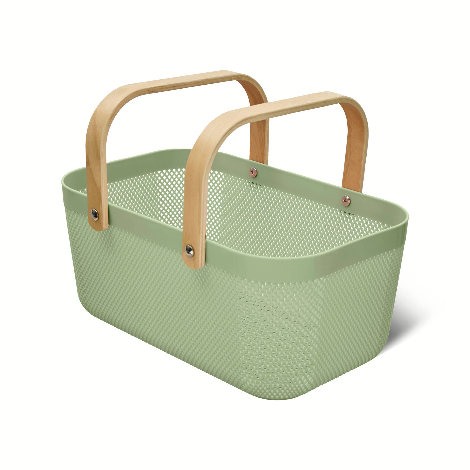 Large PP Mesh Basket w/ Wooden Handle - ETS