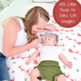 Load image into Gallery viewer, Santa & Reindeer Cotton Muslin Swaddle Blanket
