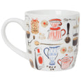 Load image into Gallery viewer, Coffee, Tea & Pastries Porcelain Mug
