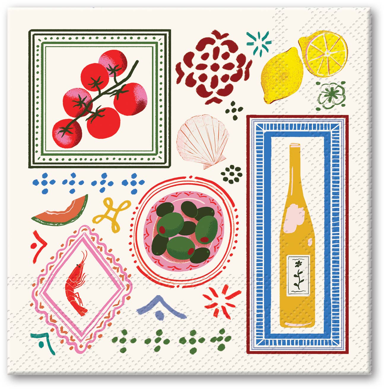 Mediterranea Destinations Beverage Napkins