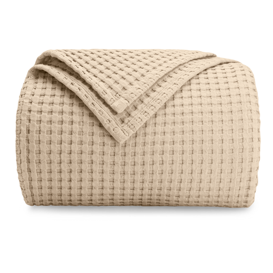 Waffle Blanket for Adults, Soft Bed Blanket by Comfy Cubs