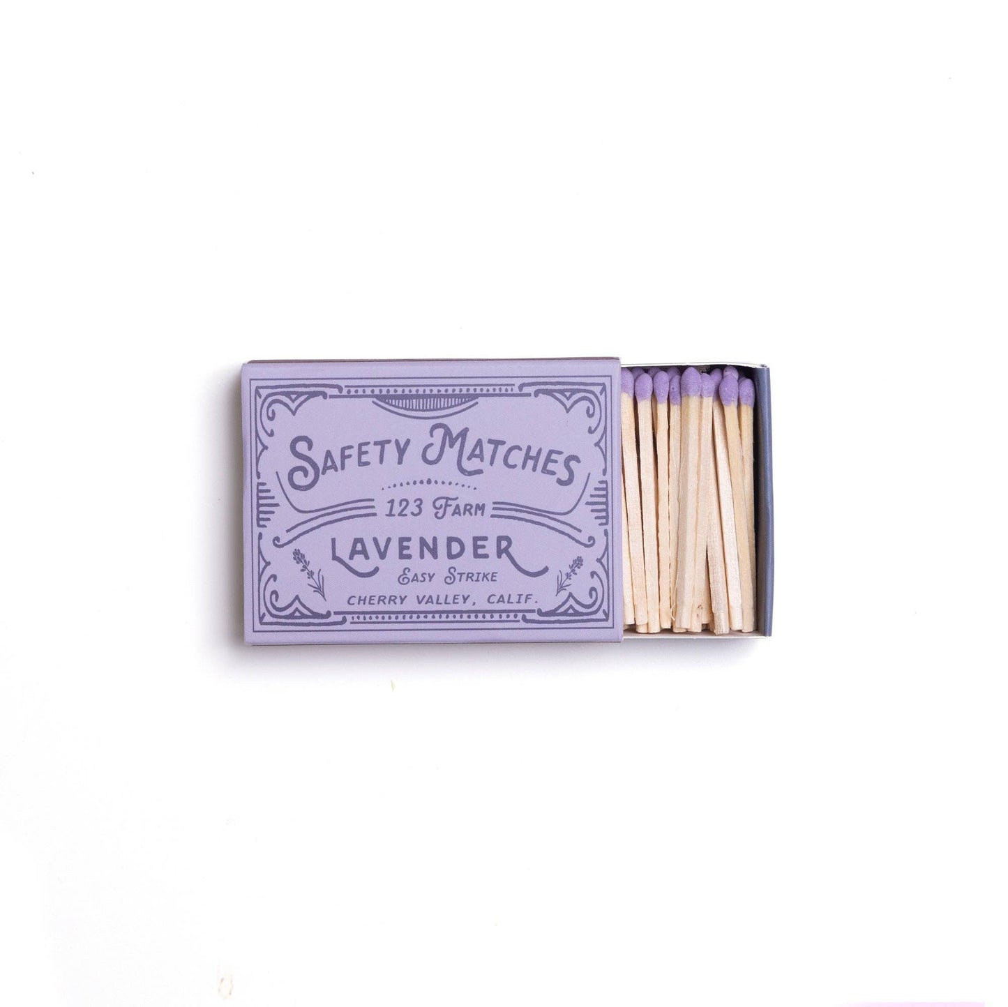 Lavender Matches – Boxed Set, 40 Safety Matches