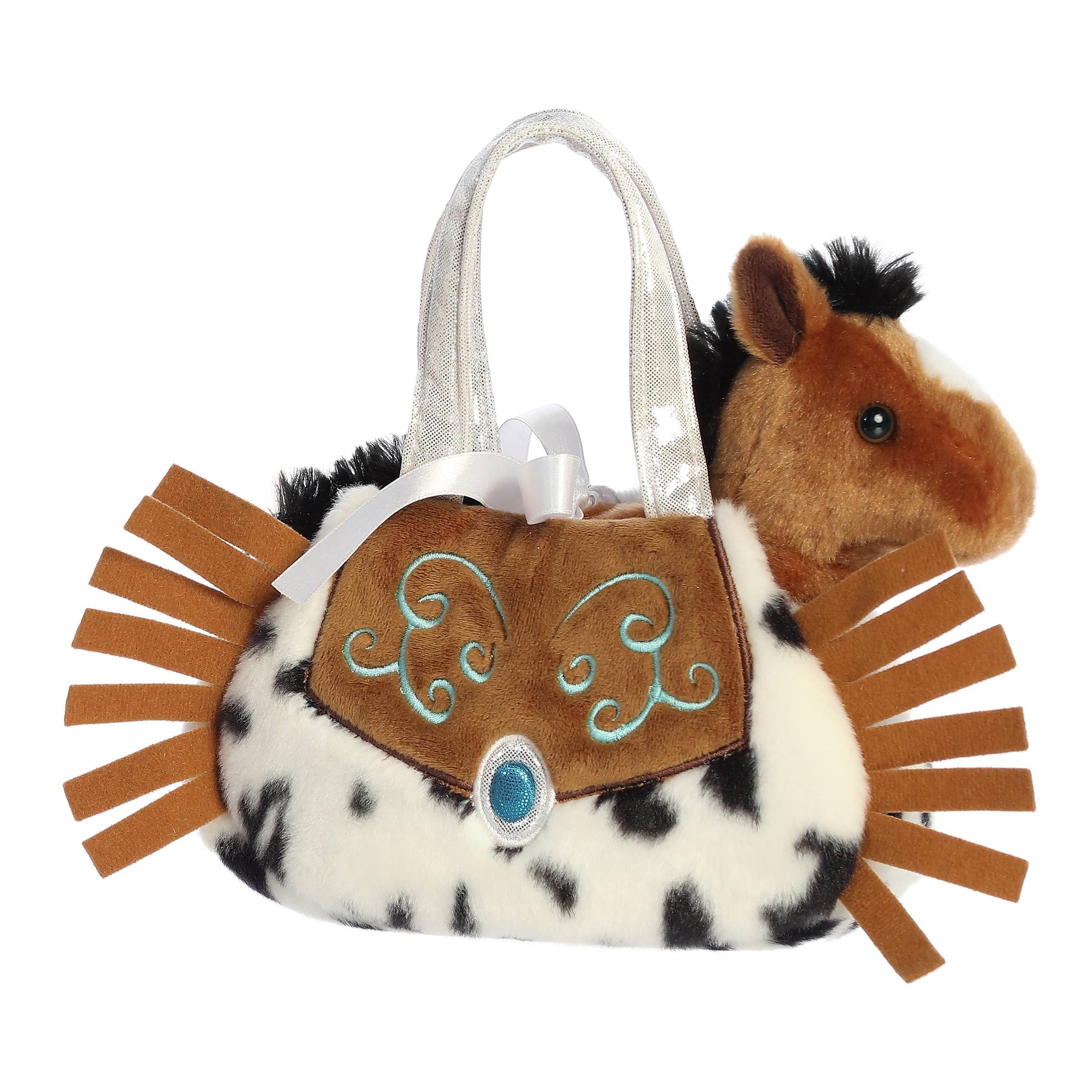 7" Horse in Fringe Purse