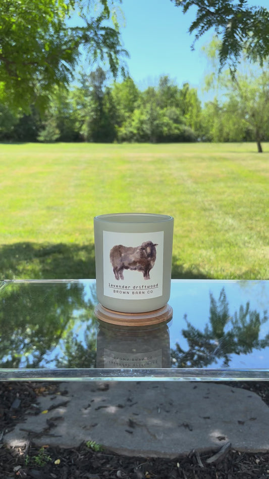 Counting Sheep Candle - Lavender Driftwood